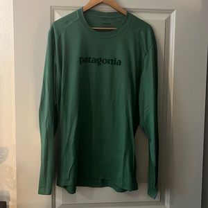 Patagonia logo long sleeve t shirt.